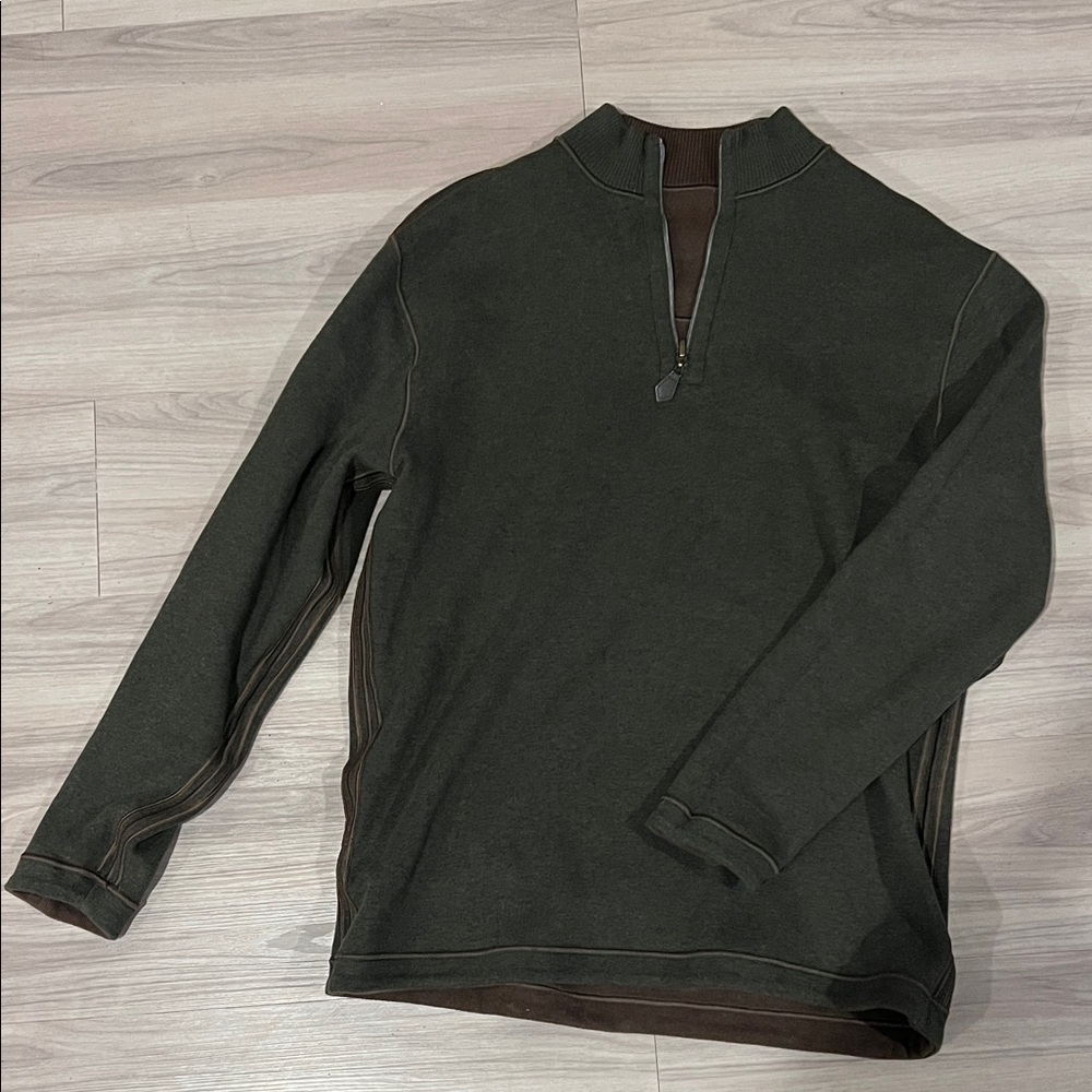 Johnston & Murphy Reversible Zip-Up Sweater - image 3